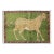 Light Green Fine Hand Knotted Persian Shiraz Cheetah Pictorial Patterns Rug For Sale