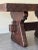 Wood 1970s Hand Carved Solid Wood Wedge Joint Dining Table For Sale - Image 7 of 8