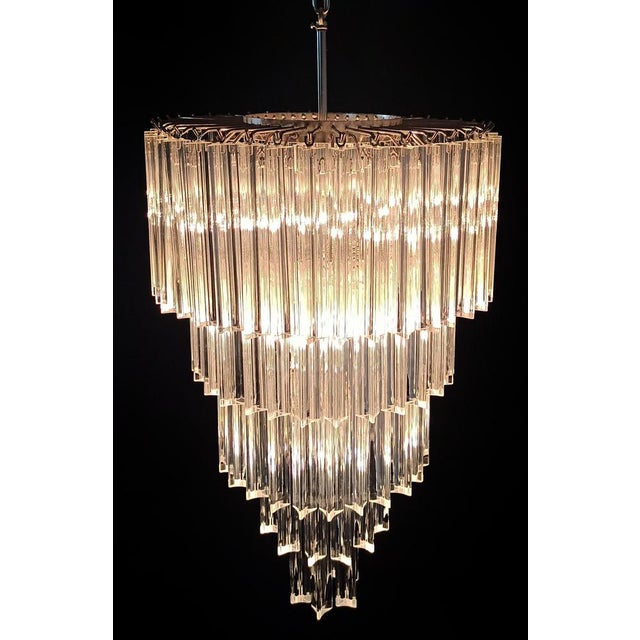 Vintage Murano Glass Chandelier, 1980 For Sale - Image 12 of 17