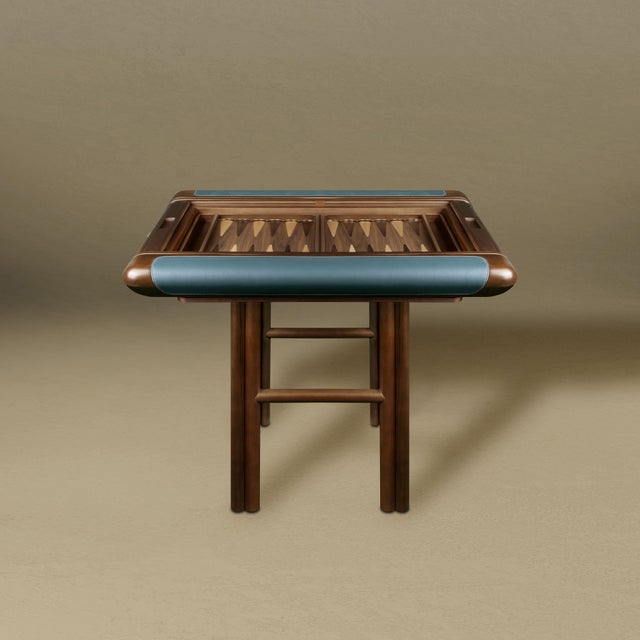 Jacoby Backgammon Table by Wood Tailors Club For Sale - Image 6 of 12