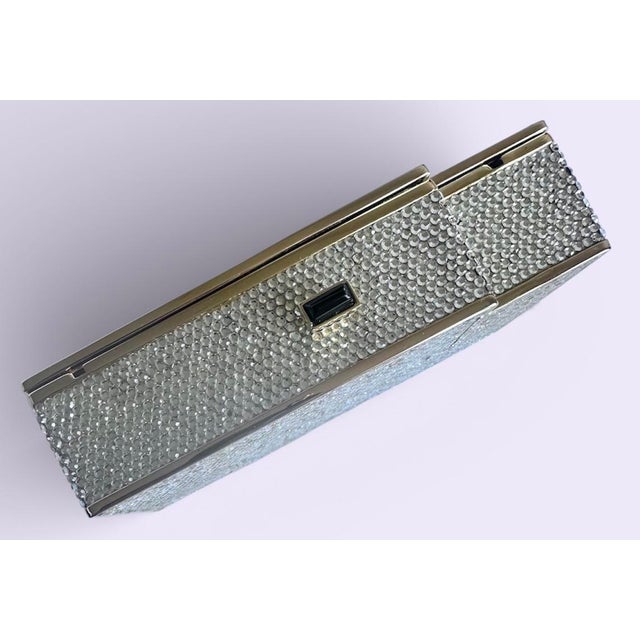 1985 Judith Leiber Crystal Tetris Minaudiere Evening Shoulder Clutch Handbag Vintage For Sale - Image 11 of 18