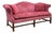 Late 20th Century Chippendale Style Camelback Sofa For Sale
