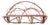 Folk Art Adirondack Bentwood Twig Wall Shelf For Sale