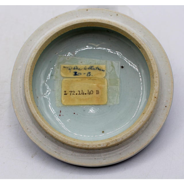 Ceramic Late 18th-Early 19th Century Blue Canton Chinese Export Covered Posset Pot For Sale - Image 7 of 10