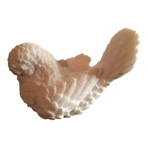 White Alabaster Bird Figurine