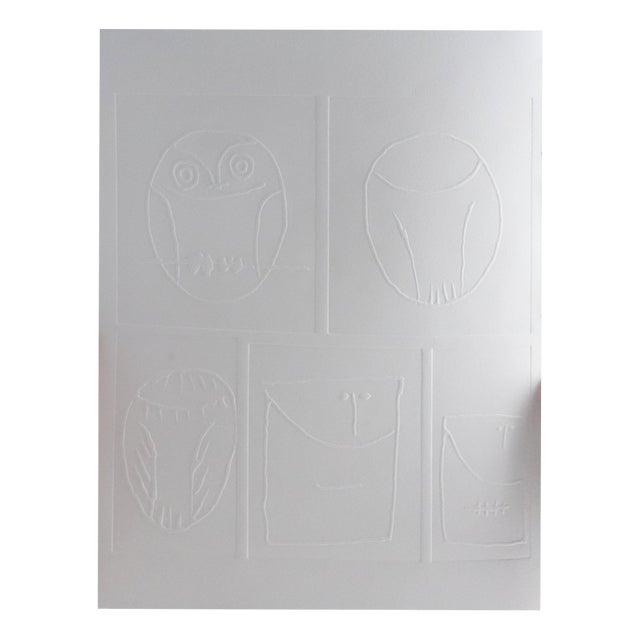 After Pablo Picasso, The Five Owls, Wood Engraving For Sale