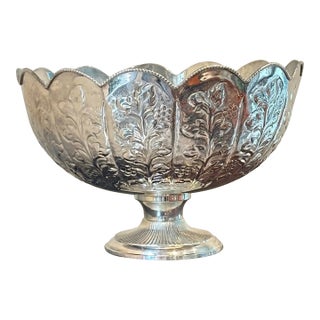 Monumental Silverplate Centerpiece Bowl/Wine Cooler For Sale