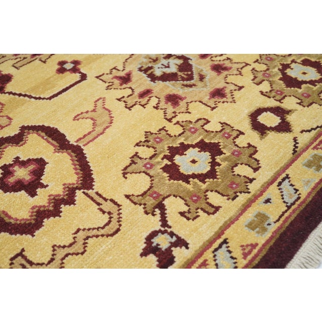 Textile Oushak Rug 4'1'' X 6'1'' For Sale - Image 7 of 9