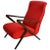 Red Italian Mahogany Lounge Chair, 1950s For Sale - Image 9 of 9