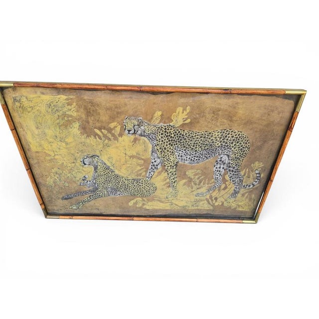 1970s Monumental African Batik Leopard Panels from Babo, 1977, Set of 2 For Sale - Image 5 of 15