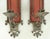 English A Pair of English Antique Silver Finish Iron Wall Sconces For Sale - Image 3 of 5