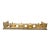 19th Century French Pierced Brass Fireplace Fender For Sale