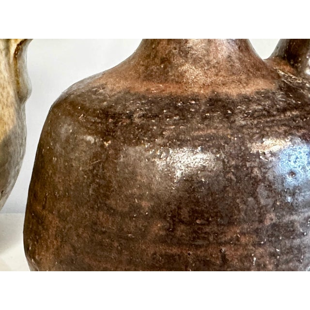 Hand-Thrown Studio Ceramic Vases by Rudi Stahl, Germany, 1970s, Set of 2 For Sale - Image 12 of 15