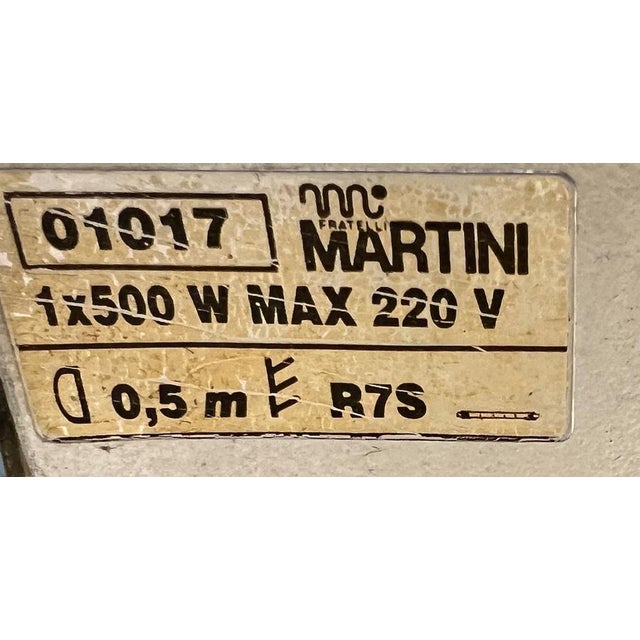 Cream Floor Lamp in Brass and White Metal by Fratelli Martini, Italy, 1970s For Sale - Image 8 of 13