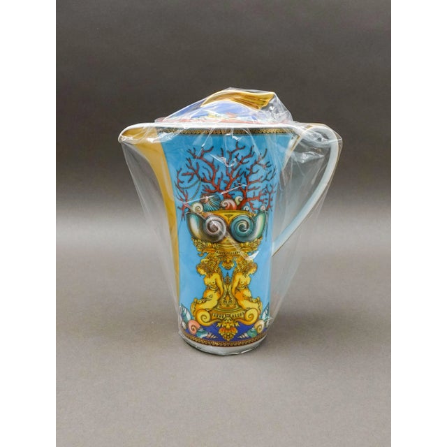 Rosenthal Mid 20th Century Versace Rosenthal Germany Les Tresors De La Mer Lidded Coffee Pot New With Box For Sale - Image 4 of 11