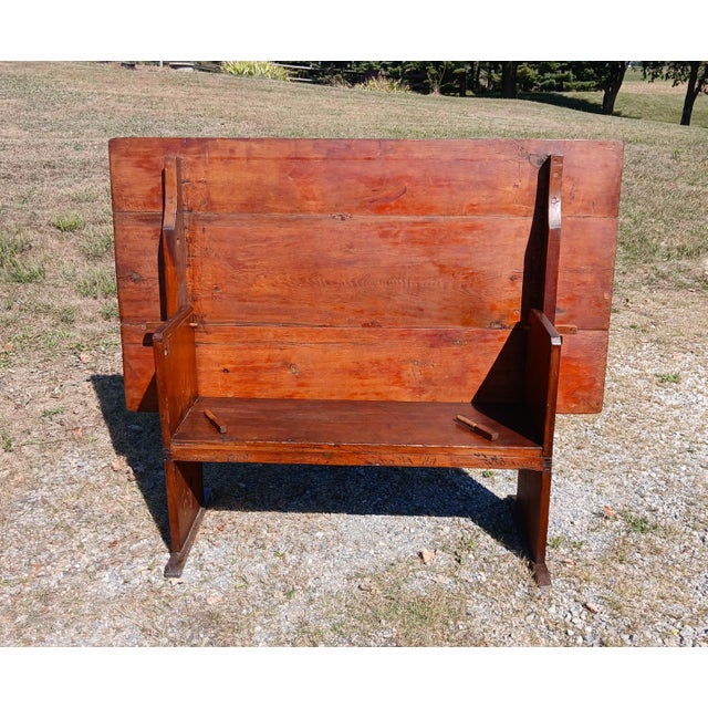 Antique New England Primitive Pine Hutch Table 1820s For Sale - Image 12 of 17