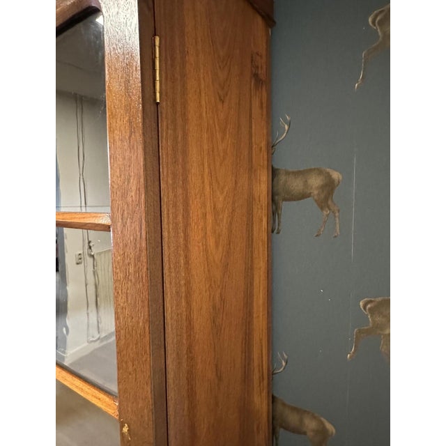 Large English Bookcase in Walnut For Sale - Image 11 of 15