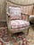 Louis XVI Living Room Sofa and Bergère Chairs in Painted Wood and Toile de Jouy, Set of 3 For Sale - Image 9 of 14