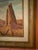 Terra Cotta Original Maurice Green 1977 Southwestern Landscape Oil Painting "Twin Buttes" Framed For Sale - Image 8 of 15