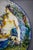 Blue 19th Century Earthenware Display Stand with Marble Effect Reverse by François Laurin and Ernest Chaplet for Bourg-La-Reine Pottery For Sale - Image 8 of 11