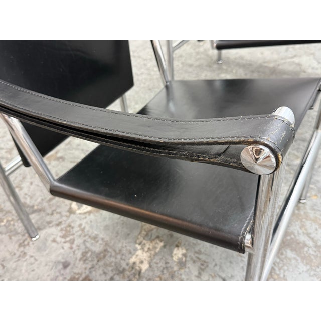 Le Corbusier for Cassina Sling Chairs, Pair For Sale - Image 11 of 12