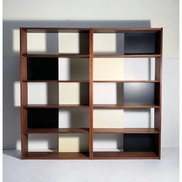 Evans Clark Evans Clark Folding Bookcase / Display Shelf / Room Divider / Milo Baughman For Sale - Image 4 of 11