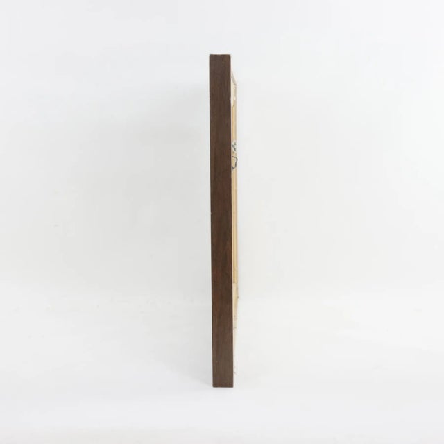 Stone Gray Vintage Oil Painting of a Hunting Hound Dog in Landscape Scene - Framed Art For Sale - Image 8 of 11