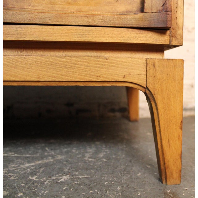 Mid 20th Century Thomasville Mid-Century 'Arched' 6-Drawer Highboy Dresser in Walnut & Burl For Sale - Image 14 of 18