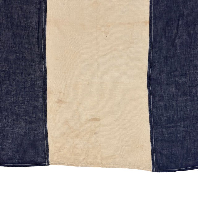 Vintage Sewn Cotton Nautical Signal Flag For Sale - Image 4 of 4