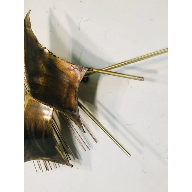 1990s Curtis Jeré Brass Wall Sculpture by Curtis Jere For Sale - Image 10 of 11