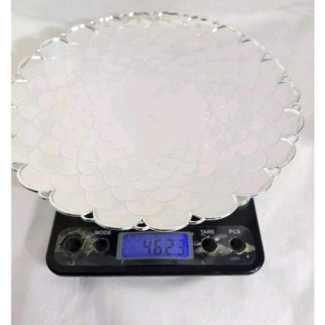 Mid-Century Vintage Sterling Silver Cake Stand from Mappin & Webb, 1962 For Sale - Image 18 of 18