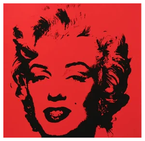 Sunday B. Morning after Andy Warhol, Golden Marilyn 43, Silkscreen Print