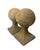 Introduce a touch of timeless architectural elegance to your estate with this striking pair of vintage cast stone sphere...