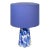 Stories of Italy Blue Nougat Scallop Bucket Lamp with Blue Lampshade For Sale