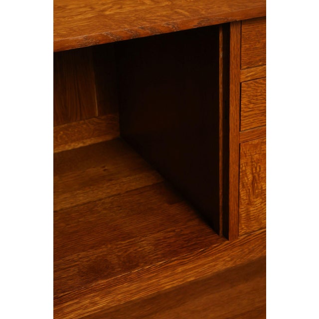 1990s Stickley Mission Collection Oak Sideboard For Sale - Image 5 of 18