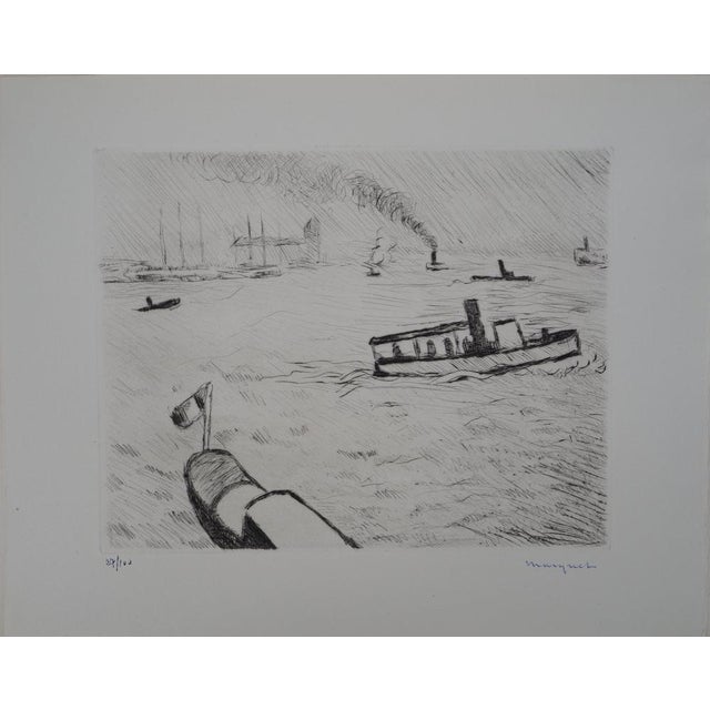 Albert Marquet, Hamburg, 1947, Original Drypoint For Sale - Image 8 of 8