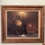 Vintage Oil Painting on Canvas "City Motif at Dusk" Signed Framed For Sale - Image 9 of 12