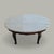 Vintage Faux Travertine-Top Coffee Table With Cabriole Legs, Marble For Sale - Image 10 of 15
