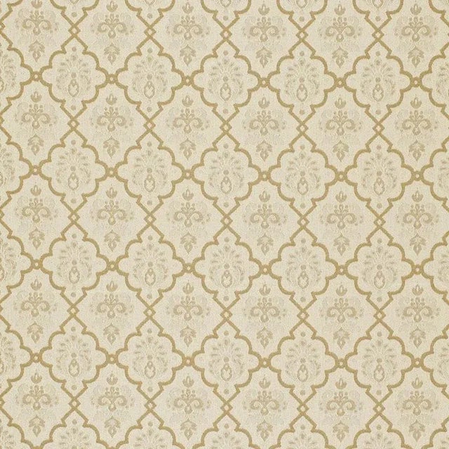 Contemporary Schumacher X Timothy Corrigan Hedgerow Trellis Indoor & Outdoor Fabric in Sand For Sale - Image 3 of 3