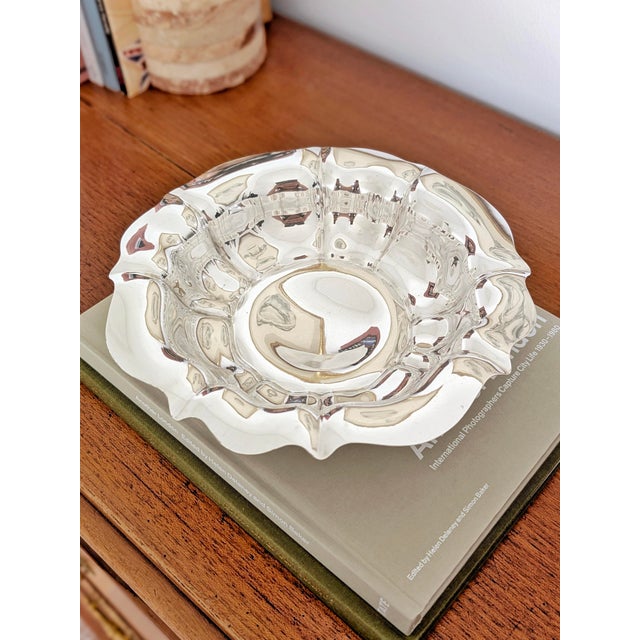 Antique Silver Plated York Flower Shaped Bowl by James Duncan, 1900s For Sale - Image 6 of 15