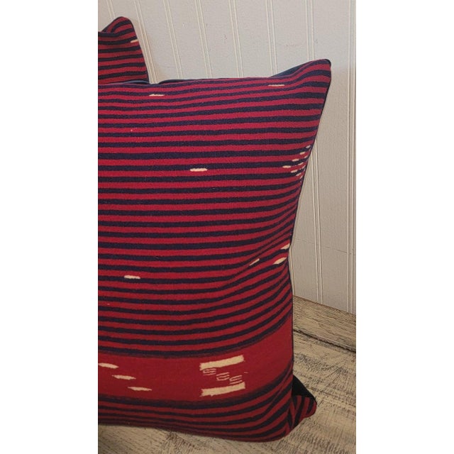 Mexican 1940s Striped Mexican Indian Horse Pillows - Set of 2 For Sale - Image 3 of 5