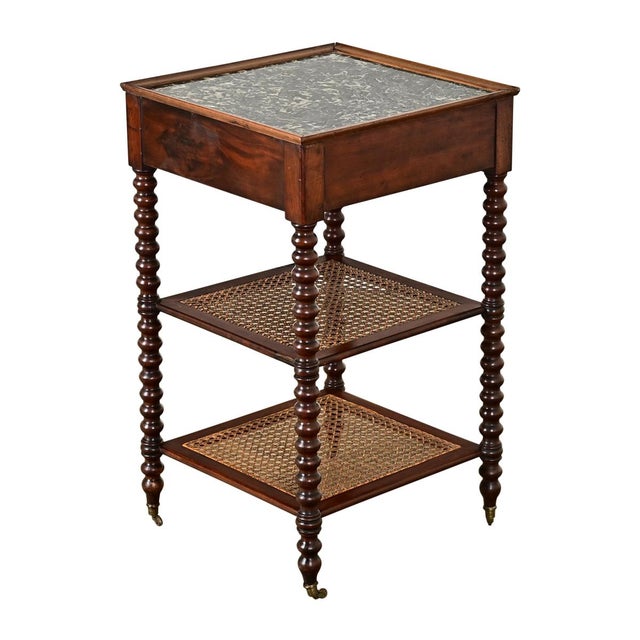 French 19th Century Walnut Etagere-Side Table For Sale - Image 12 of 12