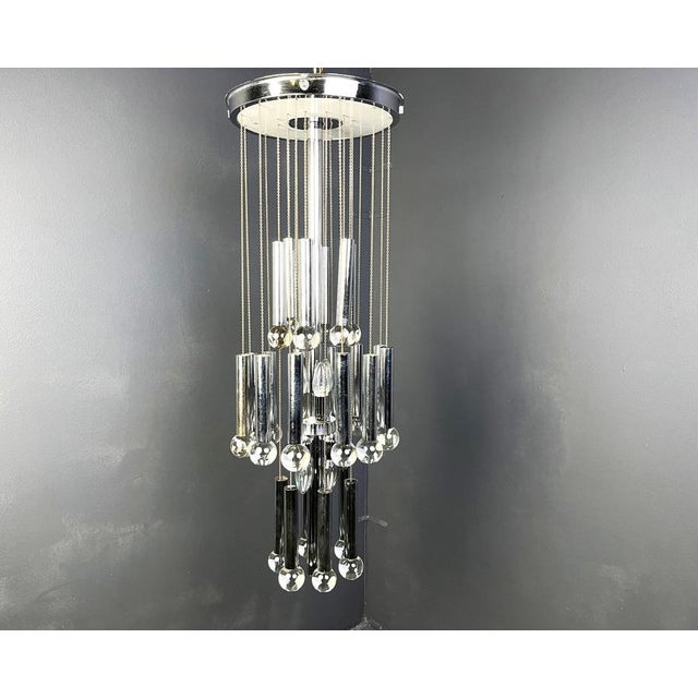 Vintage Chandelier from Gaetano Sciolari, 1970s For Sale - Image 6 of 13