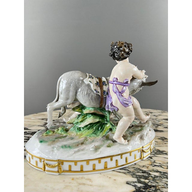 Ceramic Large 20th Century Capodimonte Porcelain Figurine, 1890s For Sale - Image 7 of 13