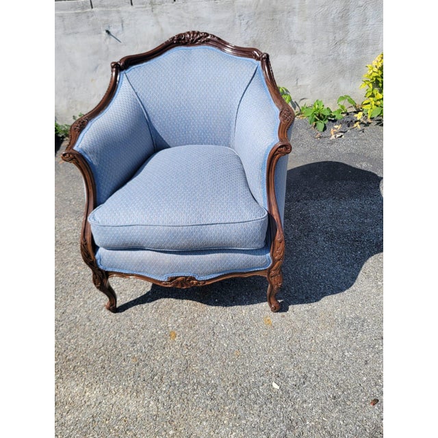 1930 Italian Club Living Room Chair Beachwood For Sale - Image 4 of 17