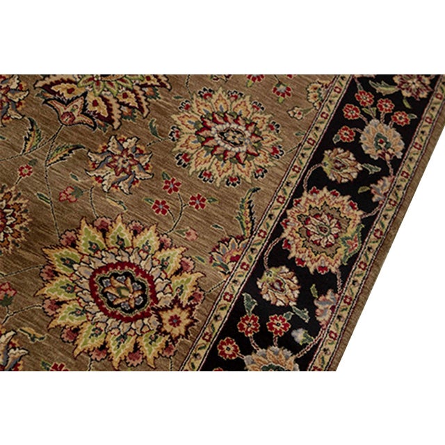 Traditional Style Camel Wool Area Rug | Chairish