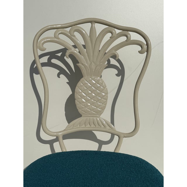 Ivory 1960s Set of Punapple Patio Table Chairs Style of Brown Jordan For Sale - Image 8 of 12