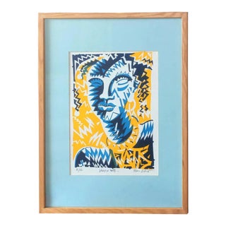 Venus in Watts Post-Modern Lithograph Portrait by Marcus Elliot For Sale