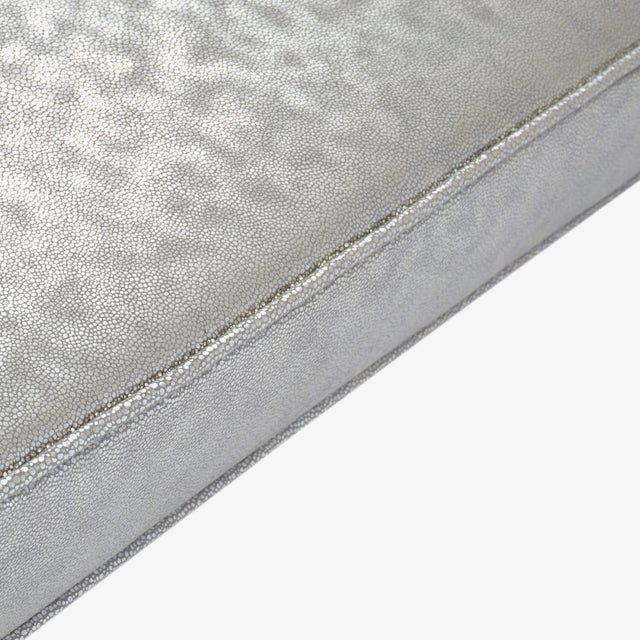 Not Yet Made - Made To Order Prism Bench in Sharkskin Motif Leather by Montage For Sale - Image 5 of 7
