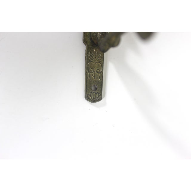 Vintage Brass Serpent Hook For Sale - Image 6 of 10